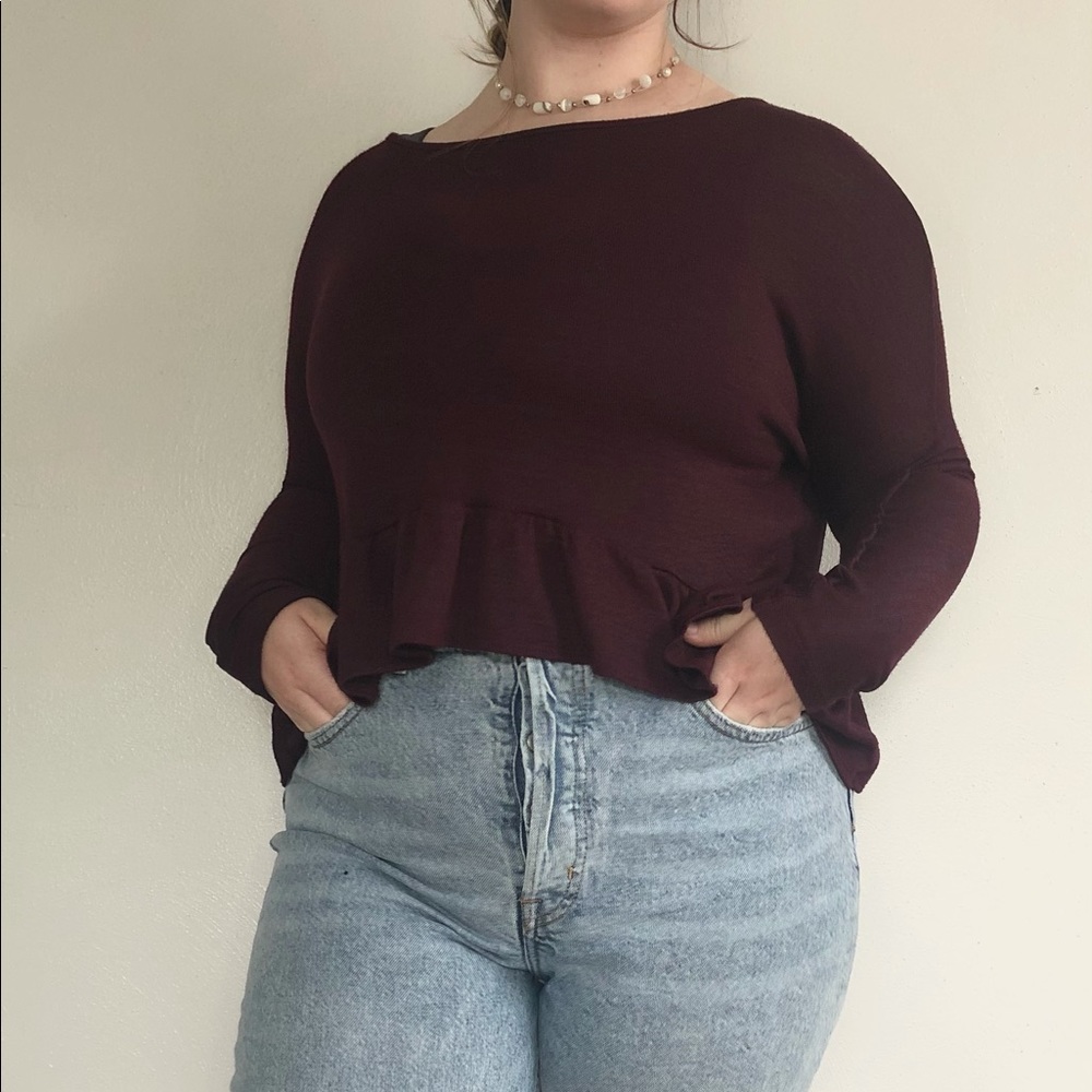 Long sleeved top